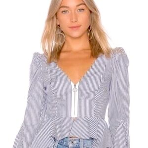 NWOT Petersyn Mimi Sonoma Striped Top, S